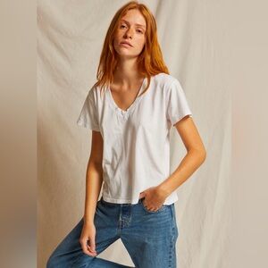 Perfect White Tee Hendrix v neck tee